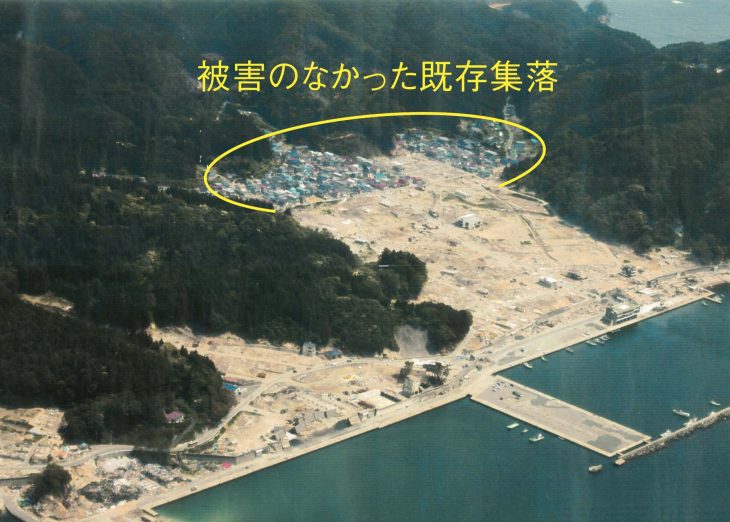 岩手県山田町田の浜（2011年津波被害状況）