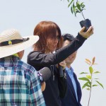 SUGIZOさんによる樹種の掛け声 宮城県岩沼市千年希望の丘植樹祭2014