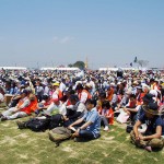 7000人のボランティアが集まってくれました 宮城県岩沼市千年希望の丘植樹祭2014